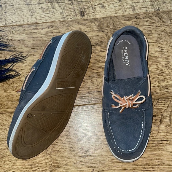 Grey soft leather SPERRYs - Picture 2 of 5